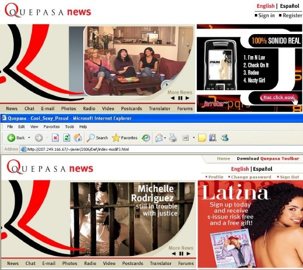 Original Quepasa Website, circa 1999